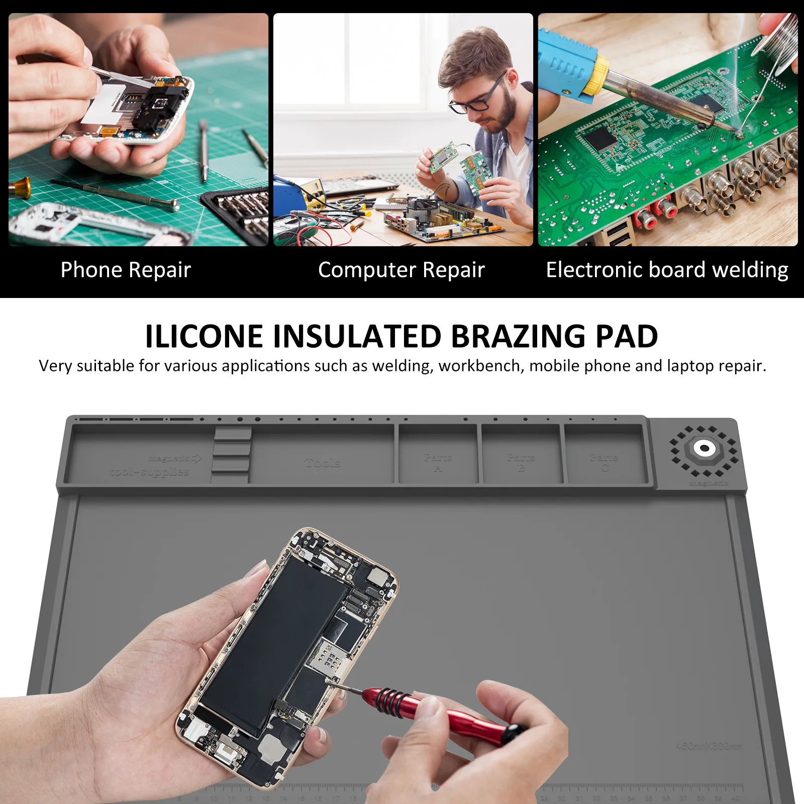 Mata do stacji lutowniczej Sil – Electronics Repair Workstation recenzja i cena